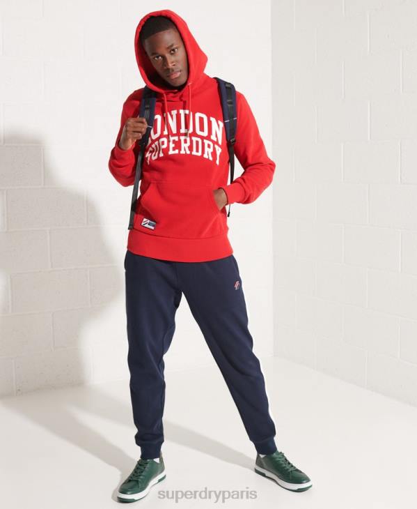 Superdry Hommes sweat à capuche city college D64Z5215 vêtements rouge