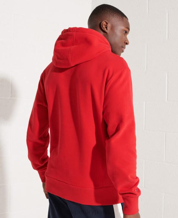 Superdry Hommes sweat à capuche city college D64Z5215 vêtements rouge