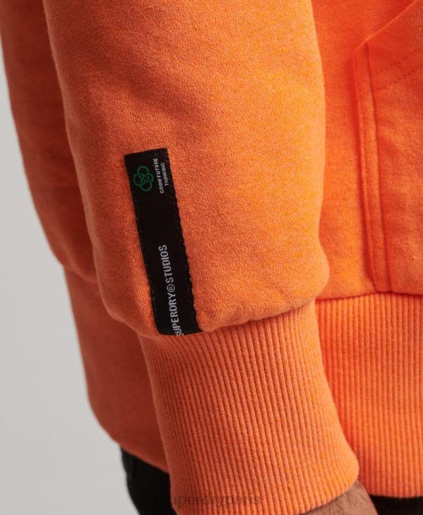 Superdry Hommes sweat à capuche city recyclé D64Z747 vêtements orange