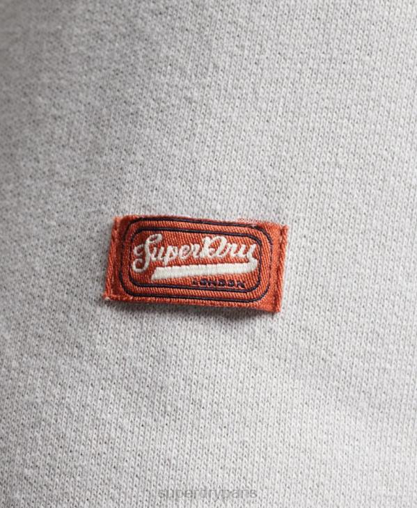 Superdry Hommes sweat à capuche classique à logo vintage D64Z531 vêtements gris