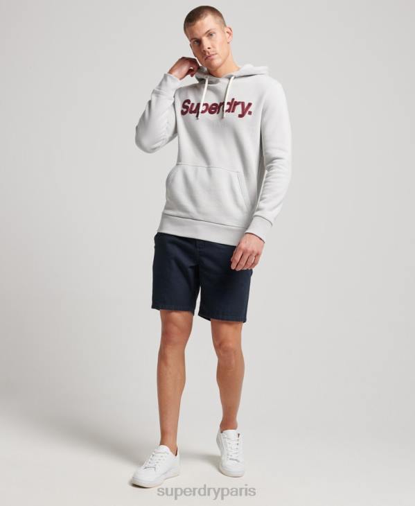 Superdry Hommes sweat à capuche classique à logo vintage D64Z531 vêtements gris