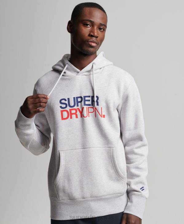 Superdry Hommes sweat à capuche code sportswear D64Z495 vêtements gris