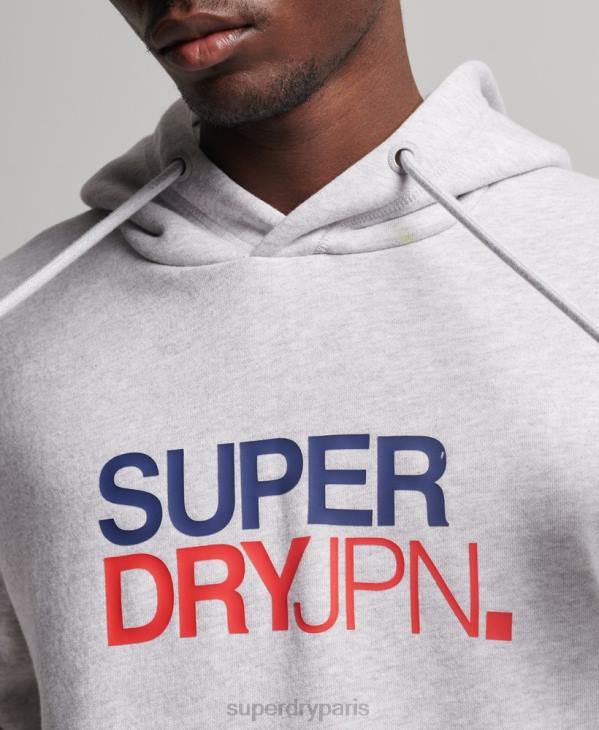 Superdry Hommes sweat à capuche code sportswear D64Z495 vêtements gris
