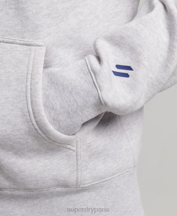Superdry Hommes sweat à capuche code sportswear D64Z495 vêtements gris