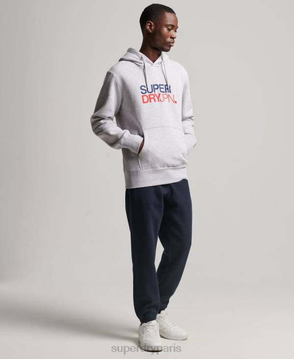 Superdry Hommes sweat à capuche code sportswear D64Z495 vêtements gris