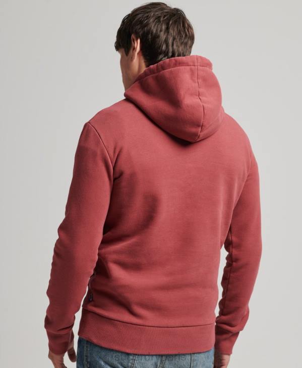 Superdry Hommes sweat à capuche écrivain D64Z5137 vêtements rouge