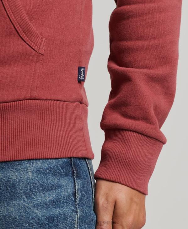 Superdry Hommes sweat à capuche écrivain D64Z5137 vêtements rouge