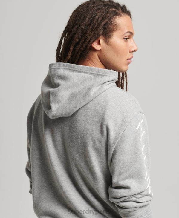 Superdry Hommes sweat à capuche de sport code core D64Z5007 vêtements gris