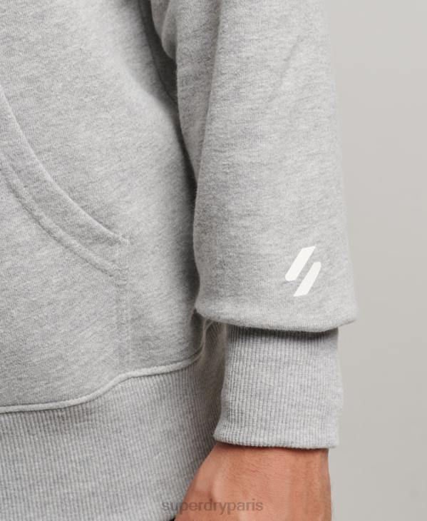 Superdry Hommes sweat à capuche de sport code core D64Z5007 vêtements gris