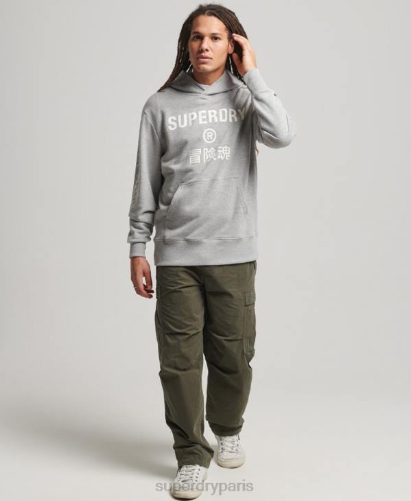 Superdry Hommes sweat à capuche de sport code core D64Z5007 vêtements gris