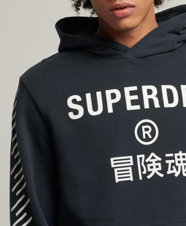 Superdry Hommes sweat à capuche de sport code core D64Z5213 vêtements marine