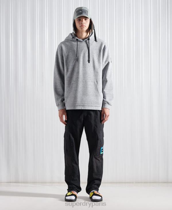 Superdry Hommes sweat à capuche édition limitée sdx nyc D64Z875 vêtements gris