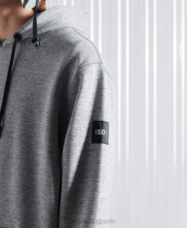 Superdry Hommes sweat à capuche édition limitée sdx nyc D64Z875 vêtements gris