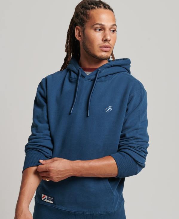 Superdry Hommes sweat à capuche essentiel D64Z5126 vêtements bleu foncé