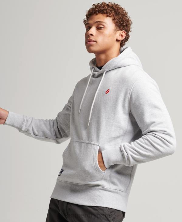 Superdry Hommes sweat à capuche essentiel D64Z732 vêtements gris