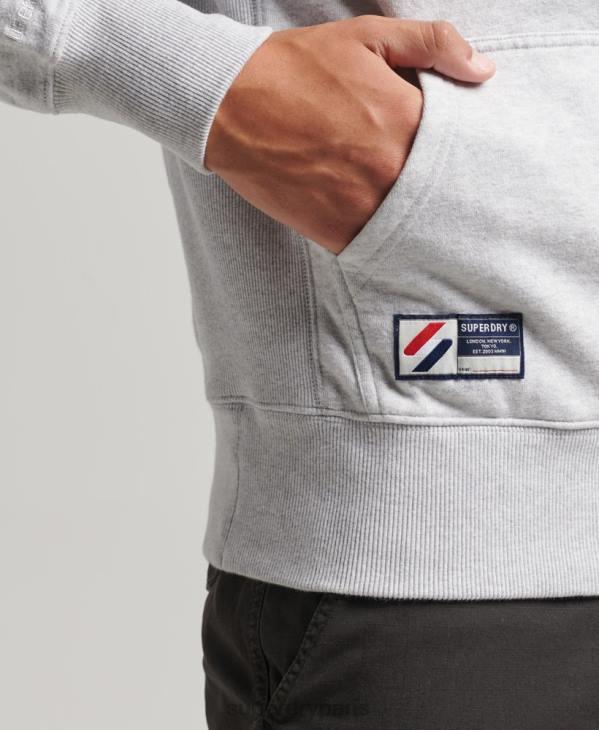 Superdry Hommes sweat à capuche essentiel D64Z732 vêtements gris