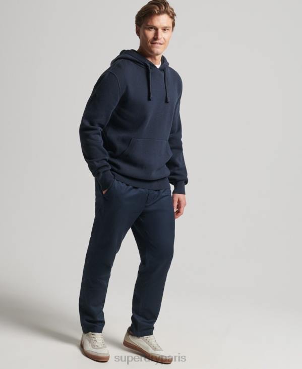 Superdry Hommes sweat à capuche essentiel en coton bio D64Z5050 vêtements marine