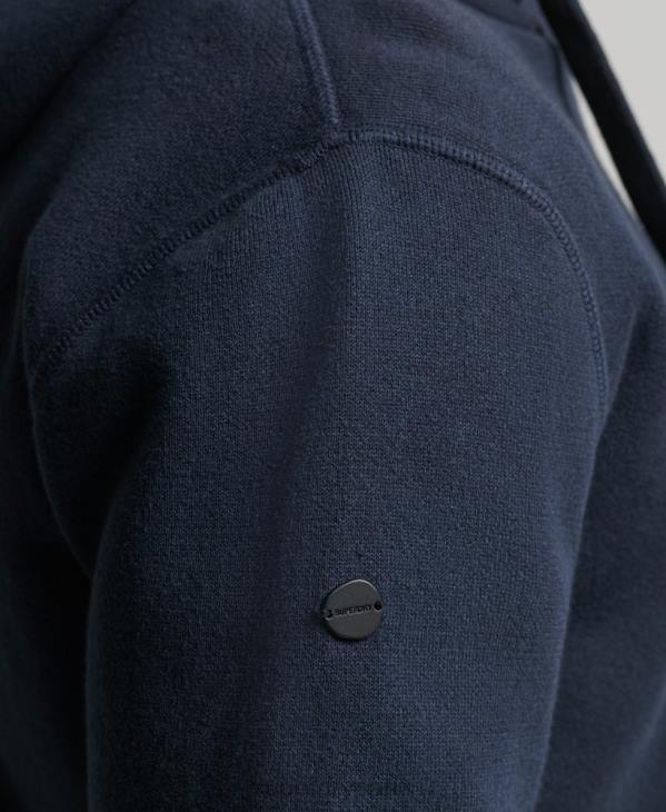 Superdry Hommes sweat à capuche essentiel en coton bio D64Z5050 vêtements marine