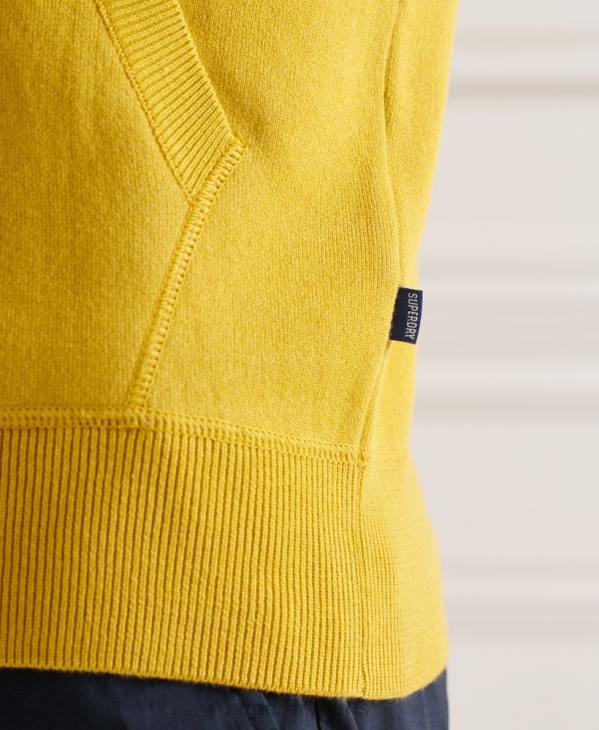 Superdry Hommes sweat à capuche essentiel en coton bio D64Z5317 vêtements jaune
