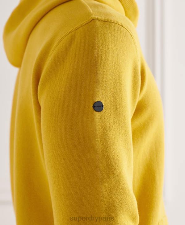 Superdry Hommes sweat à capuche essentiel en coton bio D64Z5317 vêtements jaune