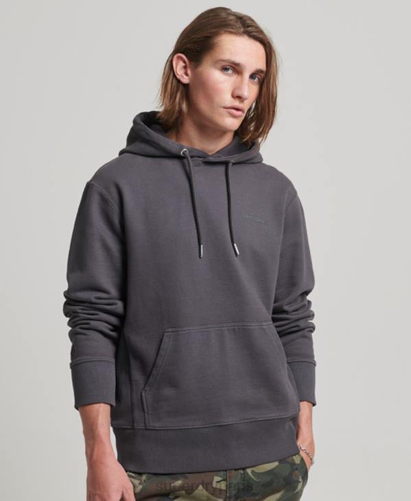Superdry Hommes sweat à capuche essentiel surteint D64Z553 vêtements gris foncé