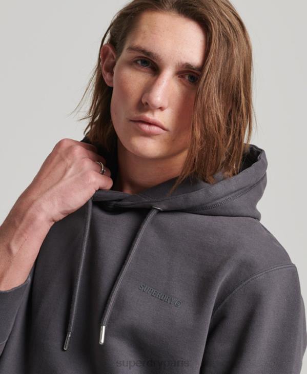 Superdry Hommes sweat à capuche essentiel surteint D64Z553 vêtements gris foncé