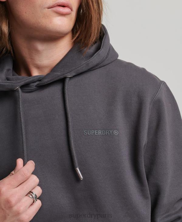 Superdry Hommes sweat à capuche essentiel surteint D64Z553 vêtements gris foncé