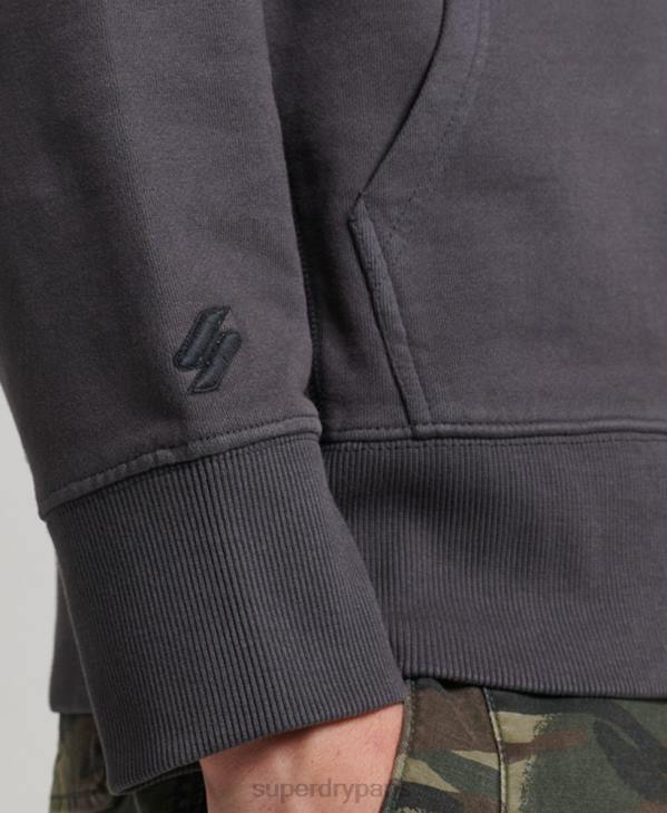 Superdry Hommes sweat à capuche essentiel surteint D64Z553 vêtements gris foncé