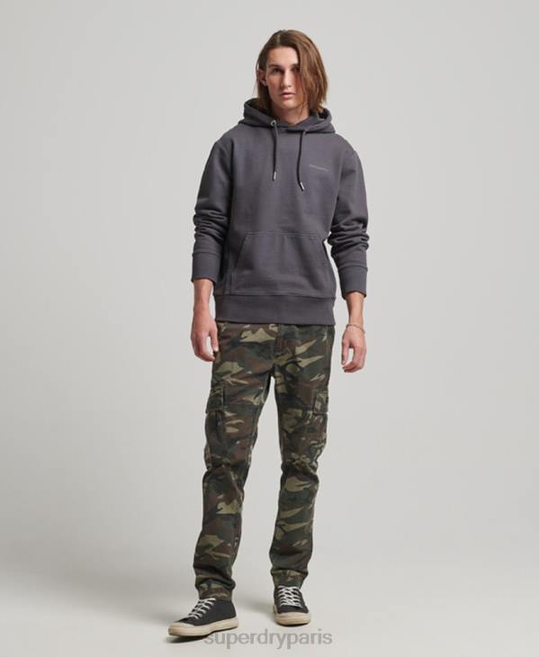 Superdry Hommes sweat à capuche essentiel surteint D64Z553 vêtements gris foncé