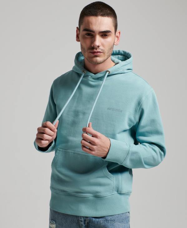 Superdry Hommes sweat à capuche essentiel surteint D64Z702 vêtements bleu clair
