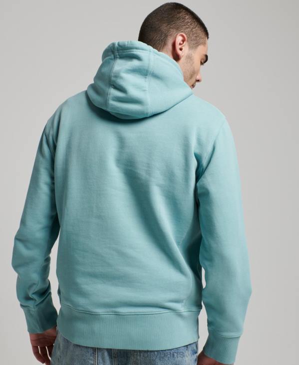Superdry Hommes sweat à capuche essentiel surteint D64Z702 vêtements bleu clair