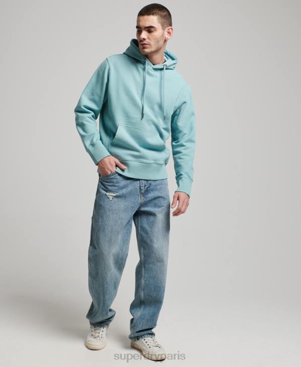 Superdry Hommes sweat à capuche essentiel surteint D64Z702 vêtements bleu clair
