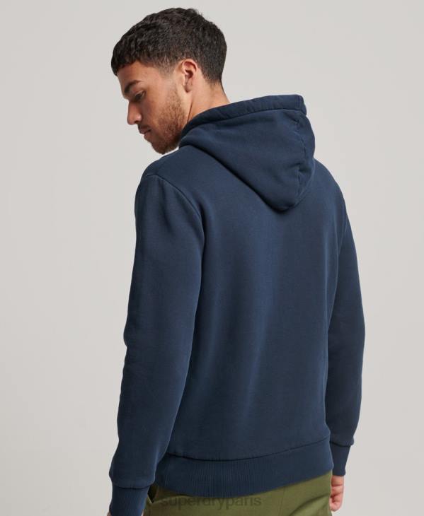 Superdry Hommes sweat à capuche fluo vintage venue D64Z598 vêtements marine