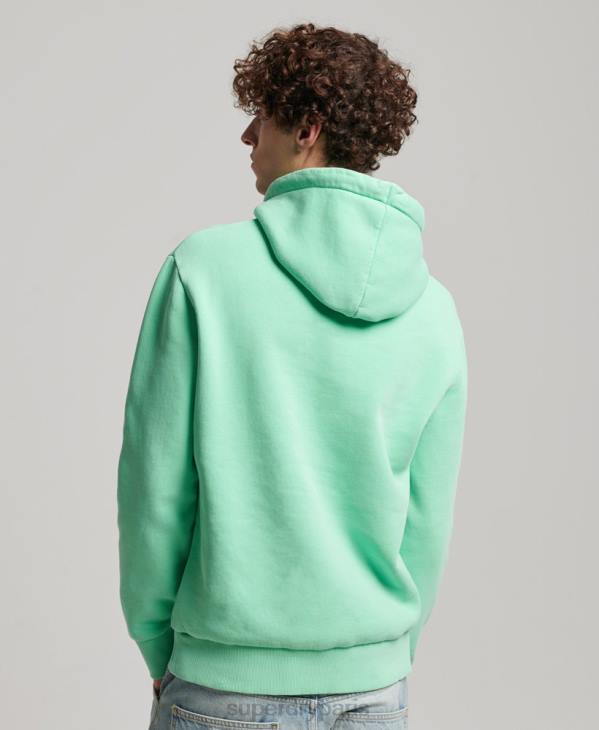 Superdry Hommes sweat à capuche fluo vintage venue D64Z681 vêtements vert
