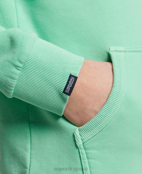 Superdry Hommes sweat à capuche fluo vintage venue D64Z681 vêtements vert