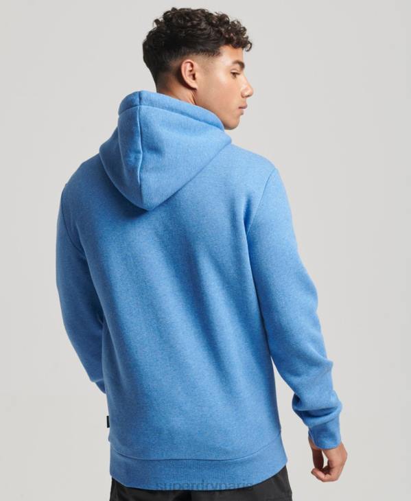 Superdry Hommes sweat à capuche gaufré vintage cooper class D64Z798 vêtements bleu