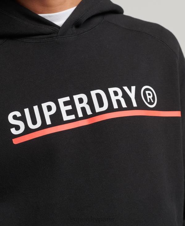 Superdry Hommes sweat à capuche graphique code tech D64Z5059 vêtements noir