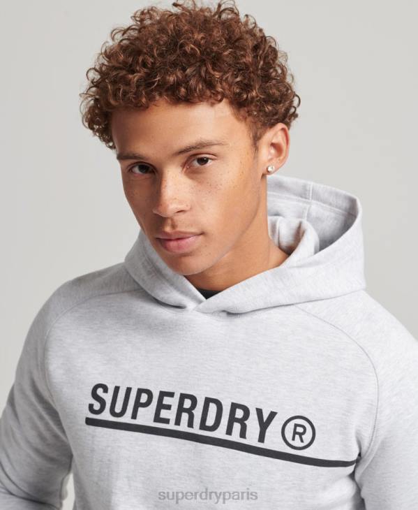 Superdry Hommes sweat à capuche graphique code tech D64Z5103 vêtements gris
