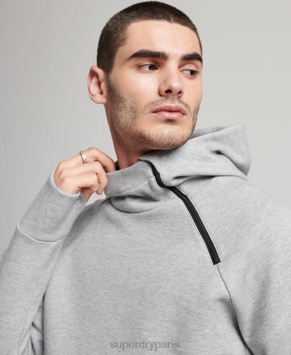 Superdry Hommes sweat à capuche gymtech D64Z536 vêtements gris