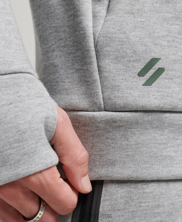 Superdry Hommes sweat à capuche gymtech D64Z536 vêtements gris