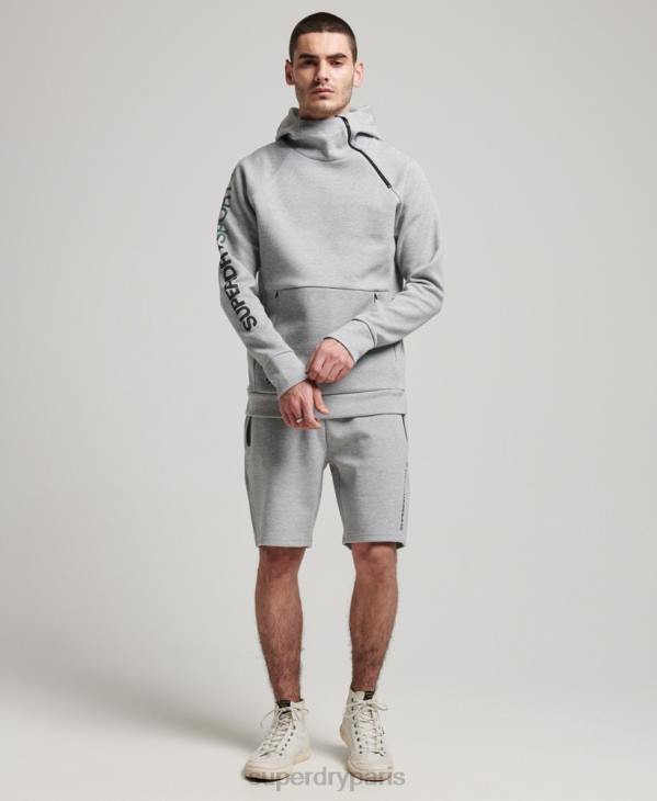 Superdry Hommes sweat à capuche gymtech D64Z536 vêtements gris
