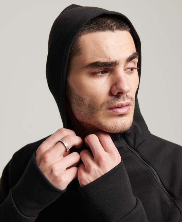 Superdry Hommes sweat à capuche gymtech D64Z683 vêtements noir