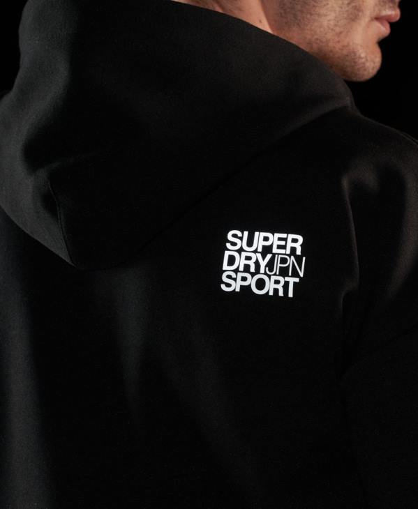 Superdry Hommes sweat à capuche gymtech D64Z683 vêtements noir