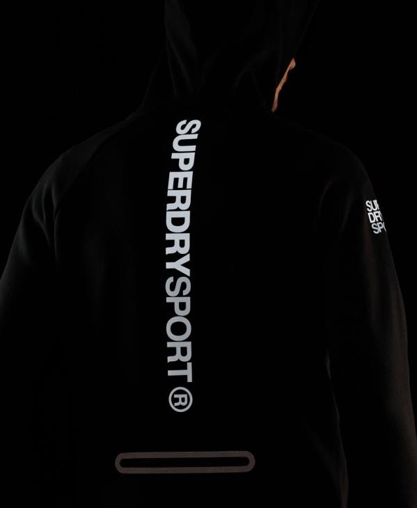 Superdry Hommes sweat à capuche gymtech D64Z683 vêtements noir