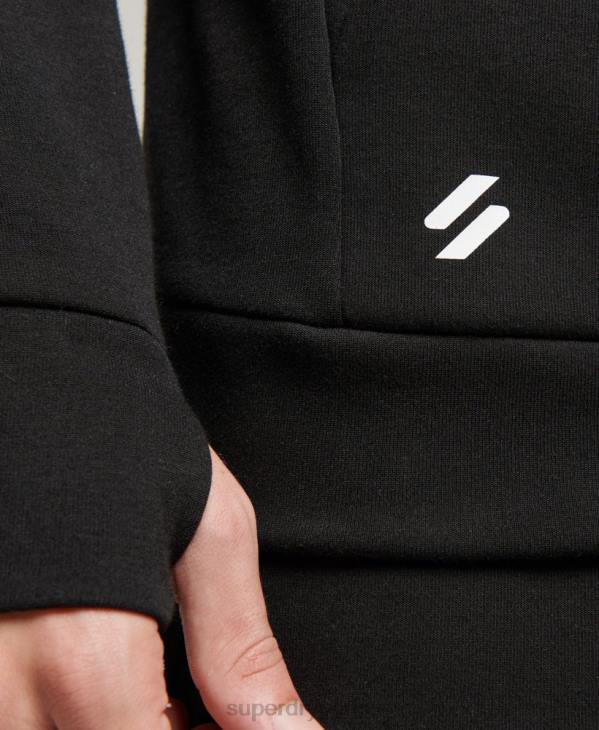Superdry Hommes sweat à capuche gymtech D64Z683 vêtements noir