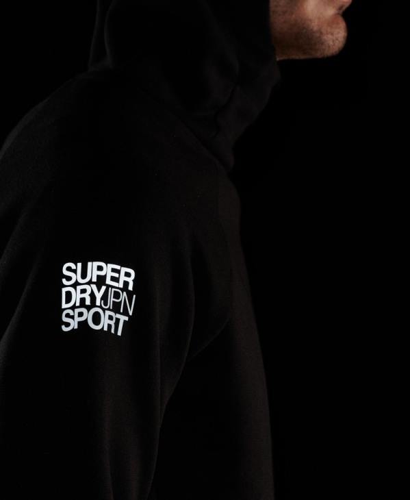 Superdry Hommes sweat à capuche gymtech D64Z683 vêtements noir