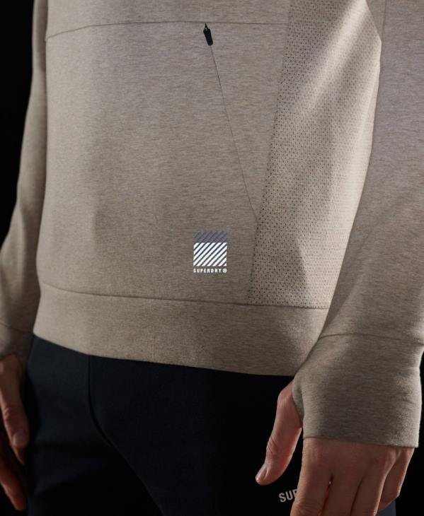 Superdry Hommes sweat à capuche gymtech D64Z897 vêtements gris