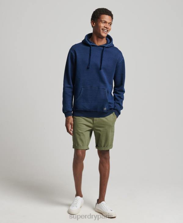 Superdry Hommes sweat à capuche indigo vintage D64Z802 vêtements bleu foncé