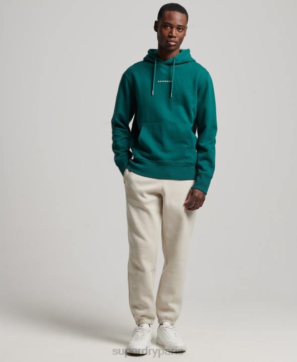 Superdry Hommes sweat à capuche à logo D64Z482 vêtements vert