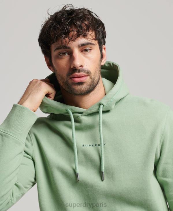 Superdry Hommes sweat à capuche à logo D64Z493 vêtements vert